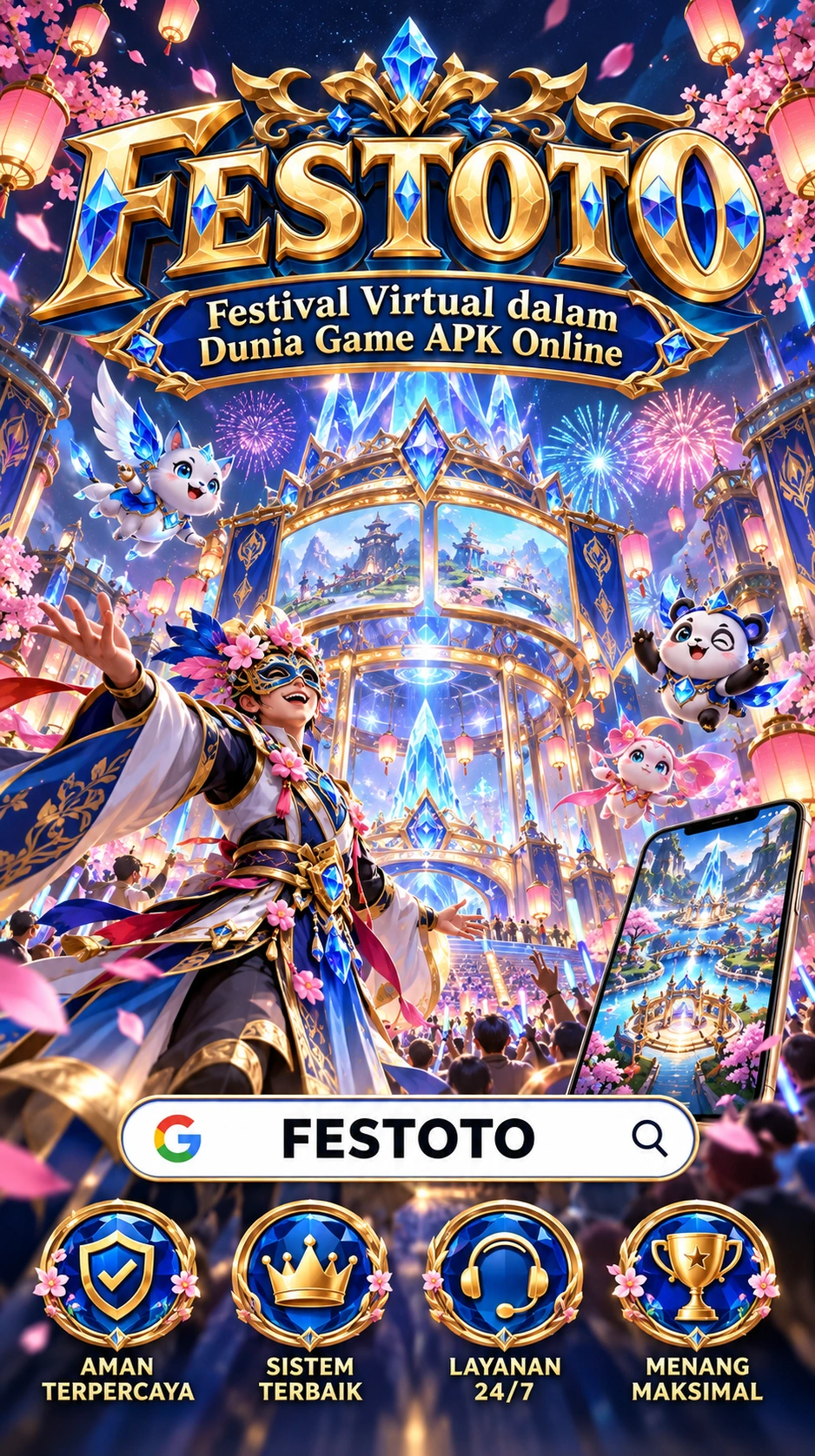 Galeri pratinjau visual FESTOTO build APK resmi terbaru